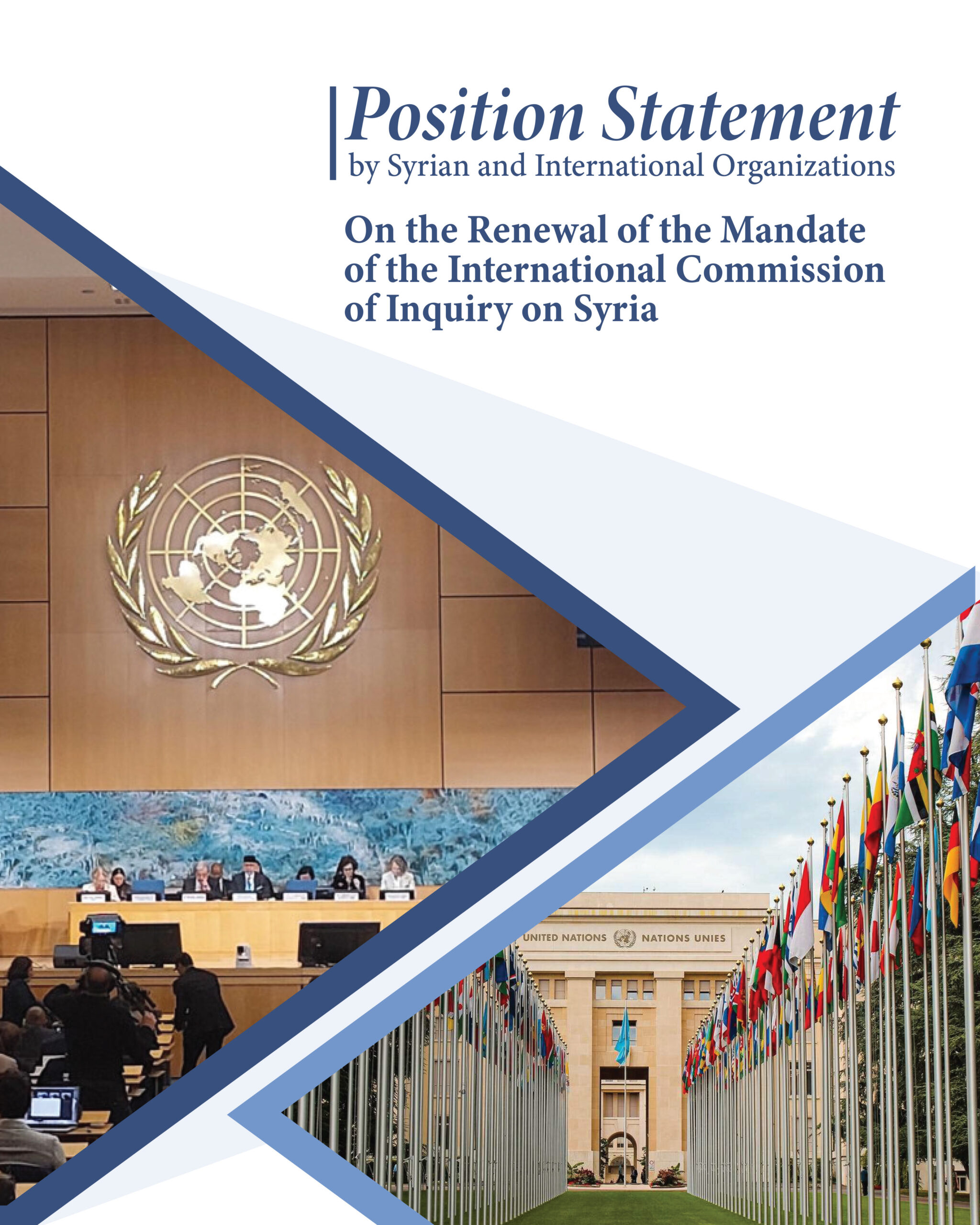 Position Statement by Syrian and International Organizations on the Renewal of the Mandate of the International Commission of Inquiry on Syria